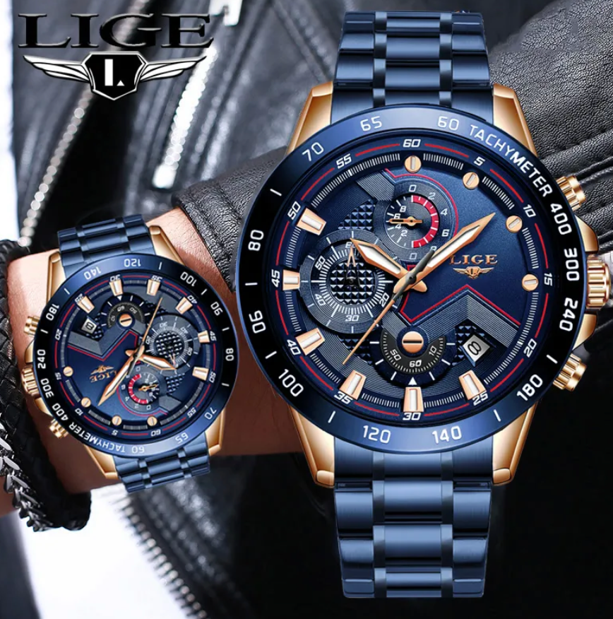 New 2023 Luxury Fashion Sport LIGE Wristwatch - Prime Drop