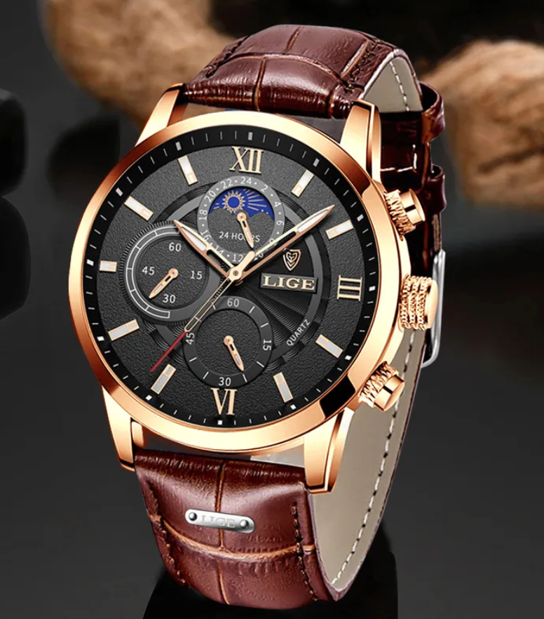 Leather Casual Wristwatch - Prime Drop