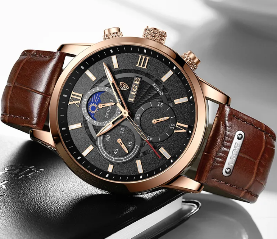 Leather Casual Wristwatch - Prime Drop