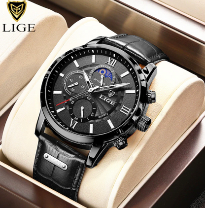 Leather Casual Wristwatch - Prime Drop