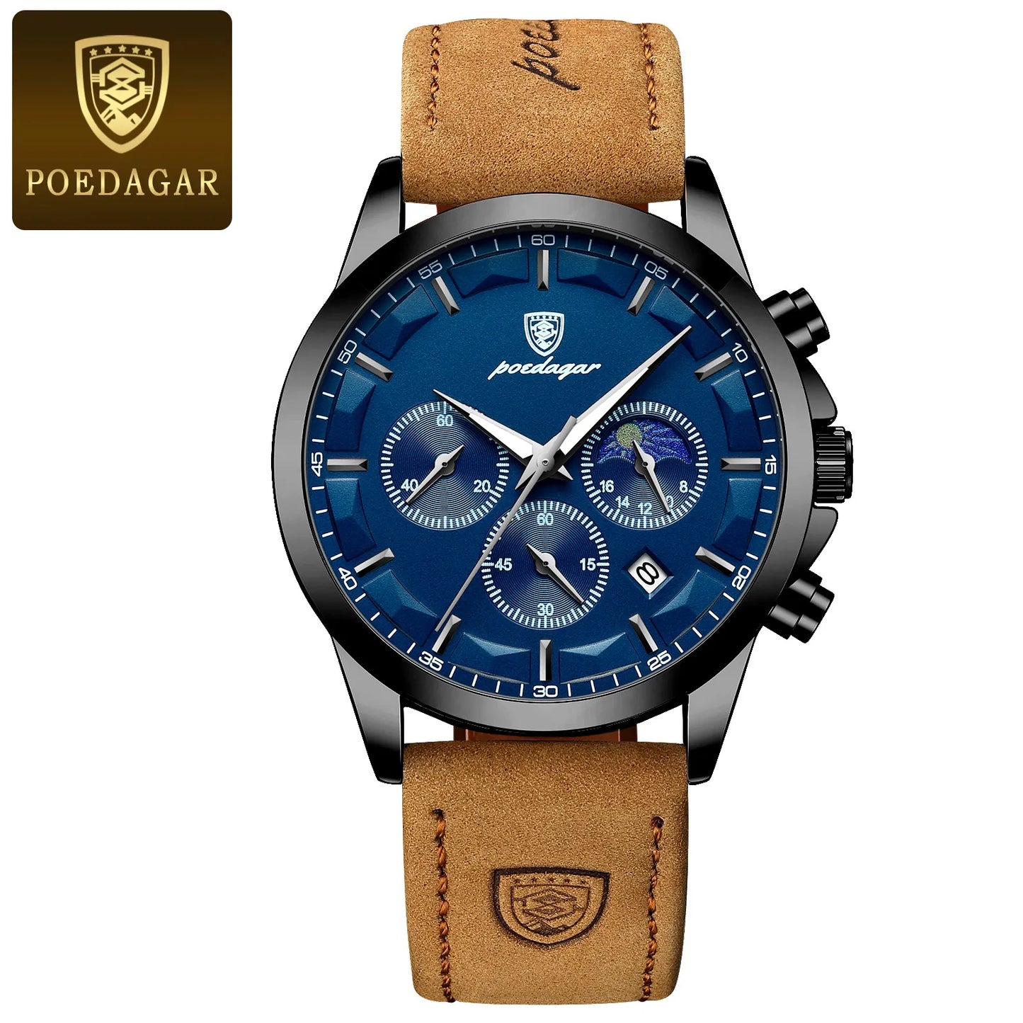 FREE POEDAGAR Luxury Leather Watch - Prime Drop